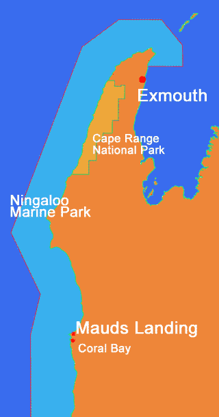 Ningaloo Marine Park map