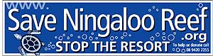 Save Ningaloo sticker